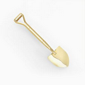 2 1/2" Gold Ceremonial Shovel